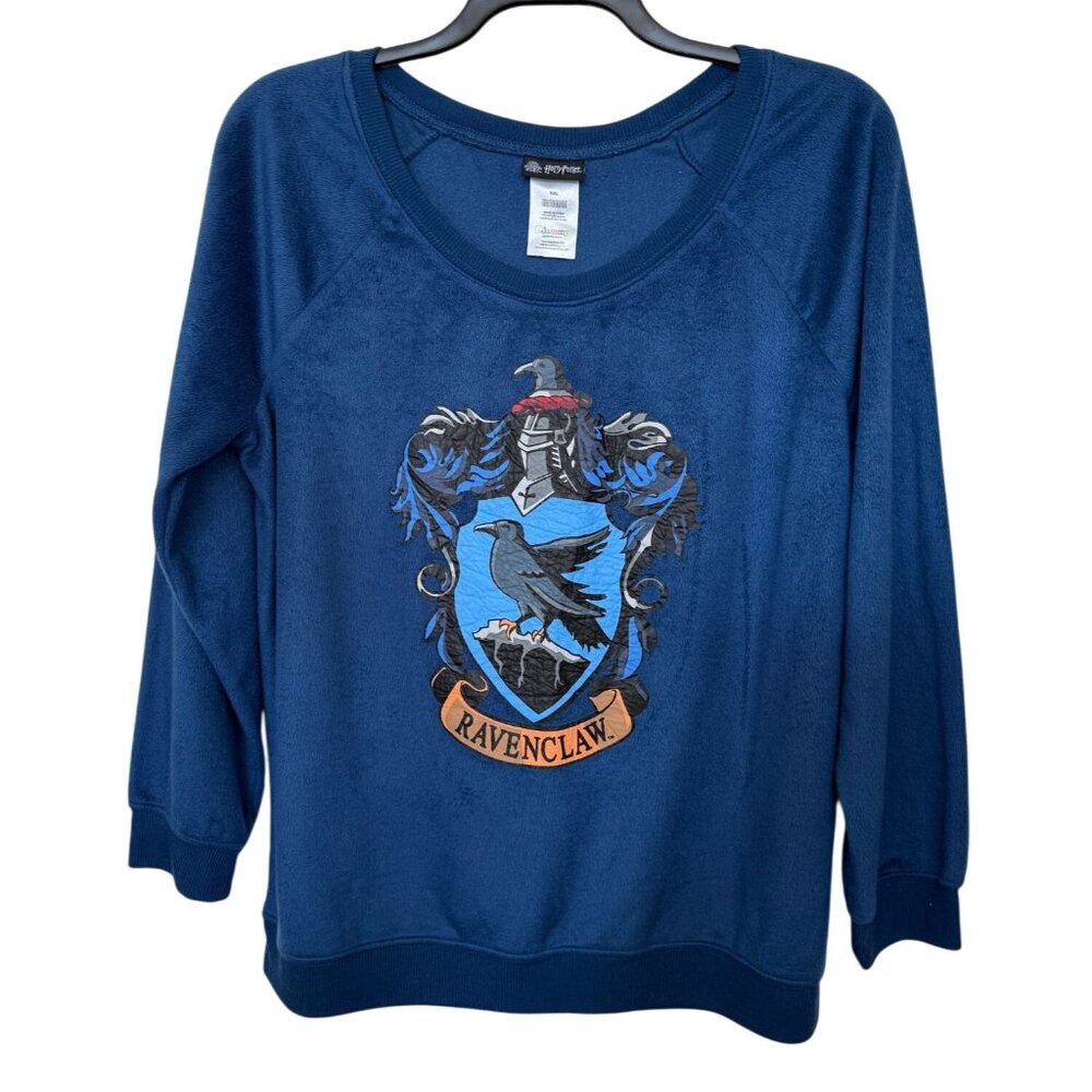 Harry Potter Ravenclaw Sweatshirt XXL Blue Wizarding World Graphic Crewneck